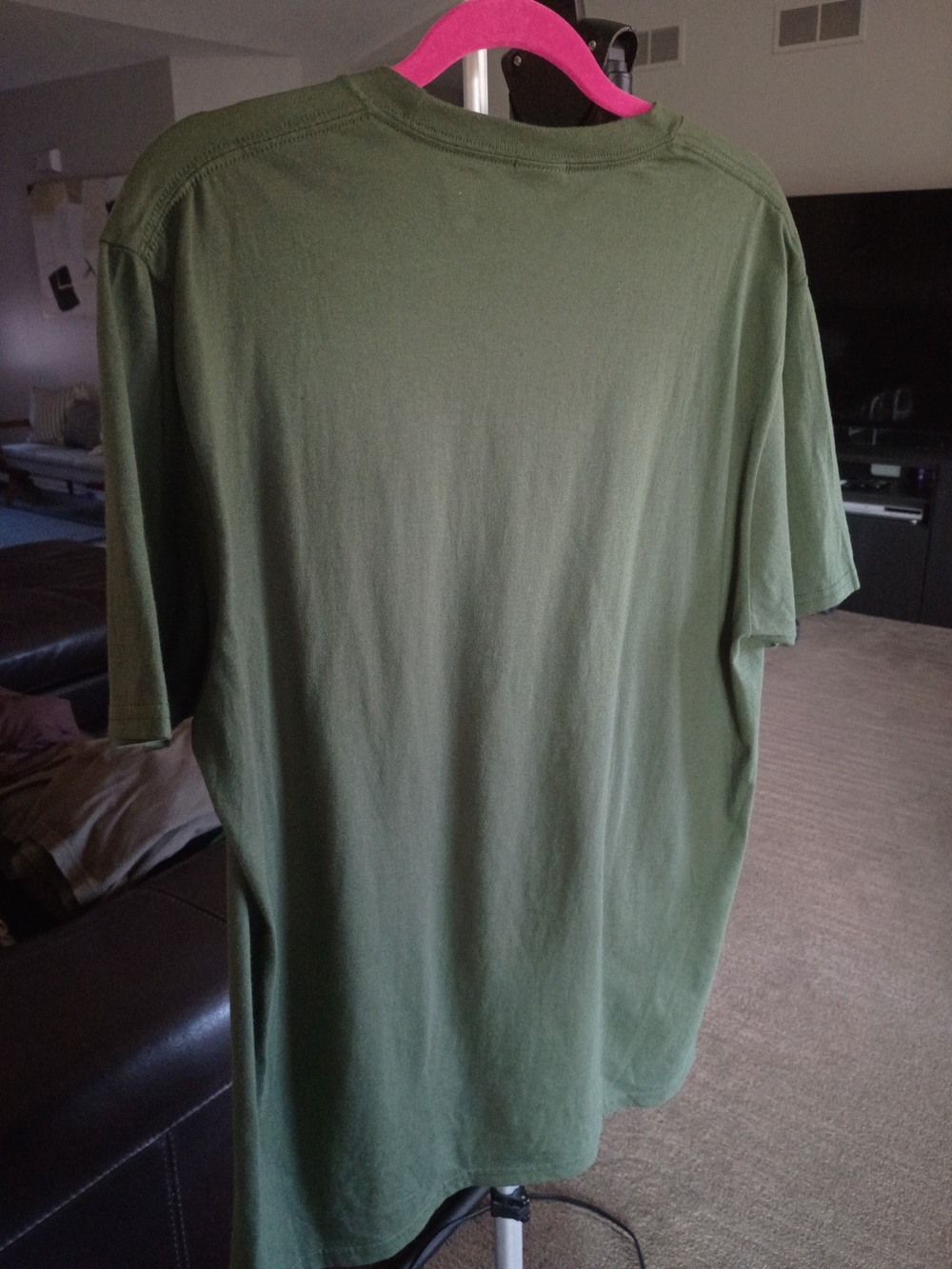 Lexus Logo Men's Green Crew Neck T-Shirt - Picture 8 of 9